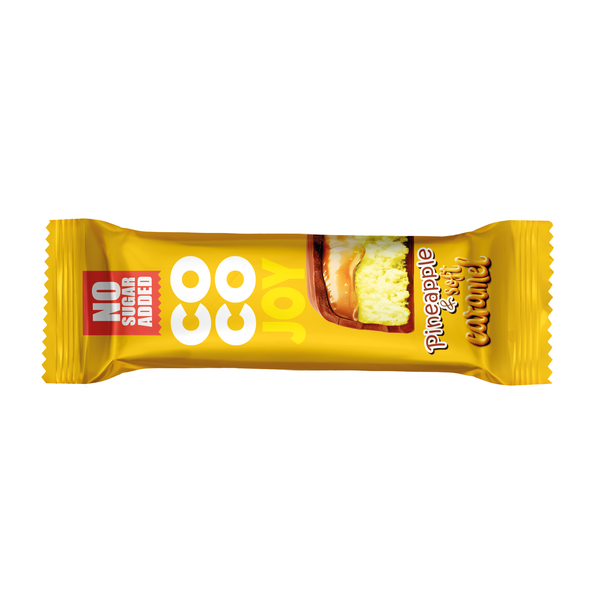 Батончики без сахара COCO JOY ананас-карамель, 40 г.